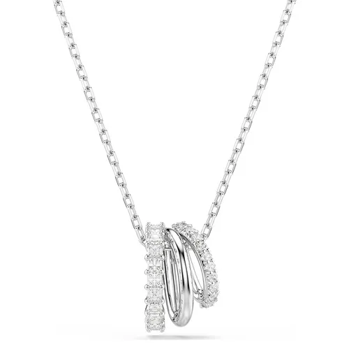 Dây Chuyền Nữ Swarovski Hyperbola Pendantround Cut, White, Rhodium Plated 5737064 Màu Bạc