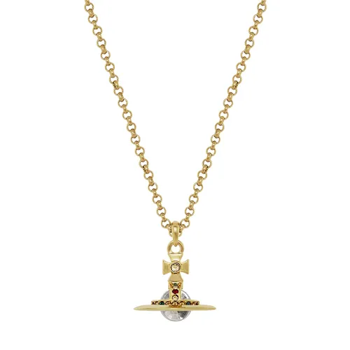 Dây Chuyền Nữ Vivienne Westwood New Petite Orb Pendant Necklace 8050568222170 Màu Vàng