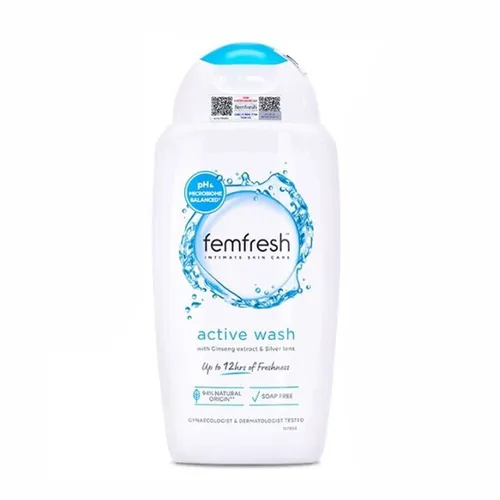 Dung Dịch Vệ Sinh Phụ Nữ Hỗ Trợ Cân Bằng Độ pH Femfresh Ultimate Care Active Wash 250ml