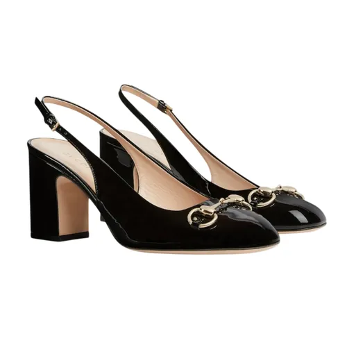 Giày Cao Gót Nữ Gucci High Heels Horsebit Black 794324 BNC00 1000 Màu Đen Size 36