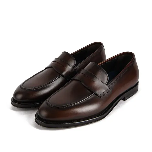 Giày Lười Nam Giovanni Loafer Sartoria SSH0016-1HB Màu Nâu Size 39
