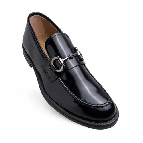 Giày Lười Nam Made in Italy Mocassini Alex-14_Black (0437) Màu Đen Size 39