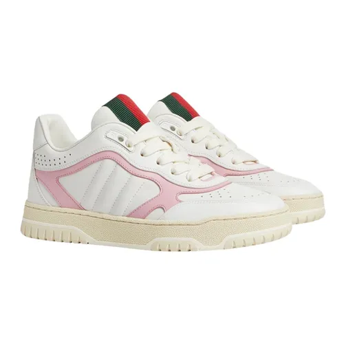 Giày Sneaker Nữ Gucci Re-Web ‘White Pink’ 785728 AADRT 9078 Màu Trắng Size 36.5