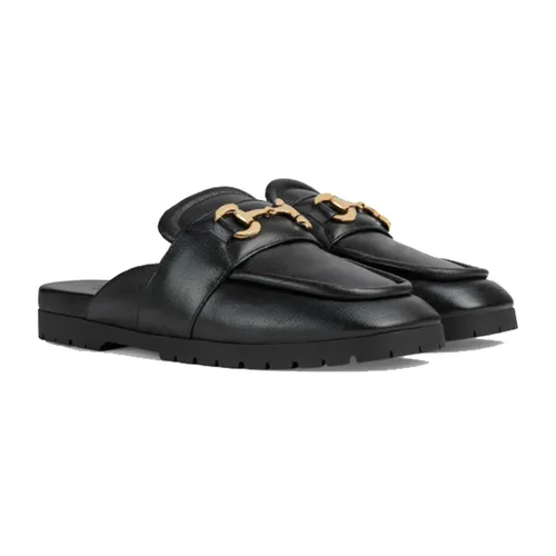 Giày Sục Nam Gucci Mule Black 771076-AACAI-1000 Màu Đen Size 42