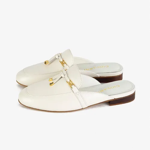 Giày Sục Nữ Giovanni Gentle Flow Closed Mule DMU0001-1WH Màu Trắng Size 35