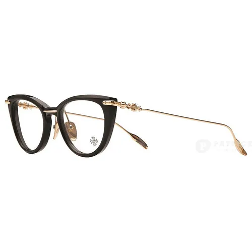 Gọng Kính Chrome Hearts New Lover Black/Gold Plated Màu Đen - Vàng