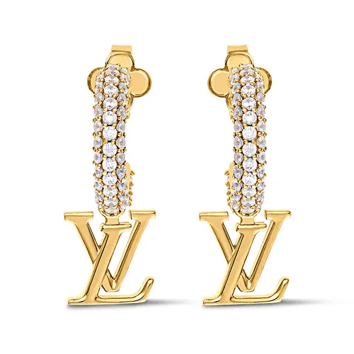 Khuyên Tai Nữ Louis Vuitton LV Iconic Earrings M01732 Màu Vàng