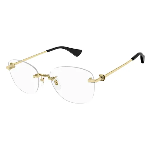 Kính Mắt Cận Cartier Trinity CT0414O 001 Glasses Gọng Vàng Đen