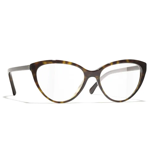 Kính Mắt Cận Chanel Cat Eyes Eyeglasses Acetate CH3393 C714 Màu Nâu Havana