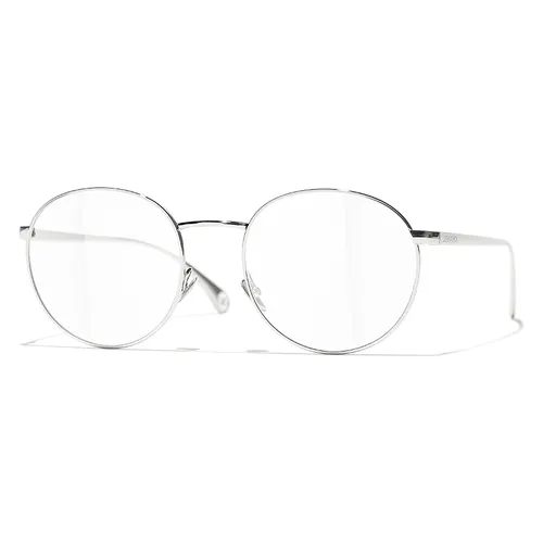 Kính Mắt Cận Chanel Oval Eyeglasses CH2209 C124 Màu Bạc