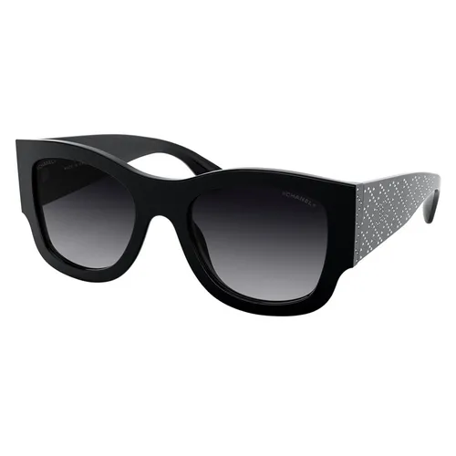 Kính Mát Chanel Sunglasses Light Dark Grey Gradient CH5421B C501S6 Màu Đen