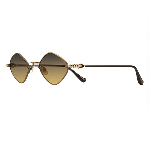 Kính Mát Unisex Chrome Hearts Diamond Dog Sand Classic Brown Sunglasses Màu Nâu