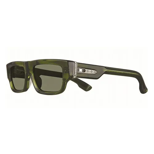 Kính Mát Chrome Hearts Girth Quake Dark Olive Sunglasses Màu Xanh Olive