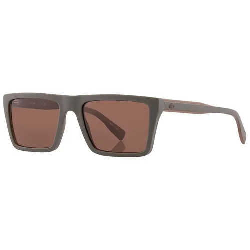 Kính Mát Nam Lacoste Brown Square Men's Sunglasses L6009S 275 56 Màu Nâu