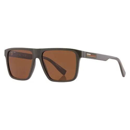 Kính Mát Nam Lacoste Brown Square Men's Sunglasses L6027S 275 57 Màu Nâu