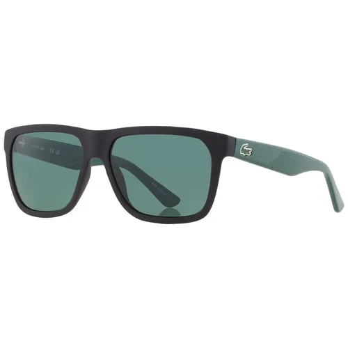 Kính Mát Unisex Lacoste Dark Grey Square Sunglasses L732S 004 56 Màu Xanh