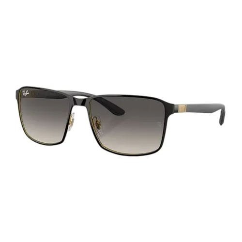 Kính Mát Unisex Rayban RB3721 187/11 Polished Black On Gold Màu Đen Xám