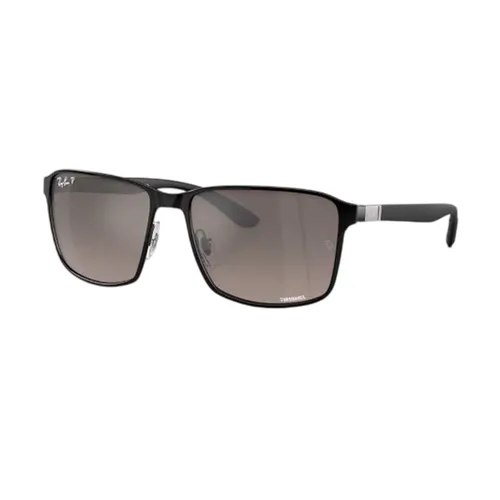Kính Mát Unisex Rayban RB3721CH 186/5J Polarized+ Lenses Màu Xám Đen