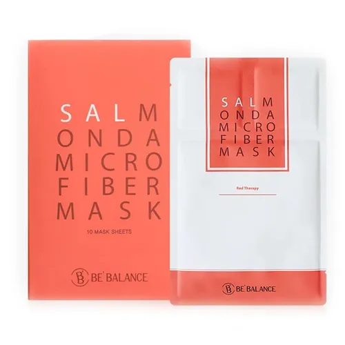 Mặt Nạ Be' Balance Vải Vi Sợi Salmon Da Micro Fiber Mask 3in1 (1 hộp 10 cái)