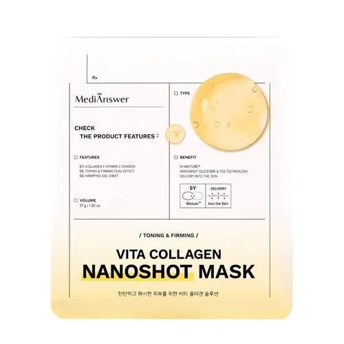 Mặt Nạ Thạch Hỗ Trợ Làm Sáng Và Săn Chắc Da Medianswer Vita Collagen Nanoshot Mask 37g