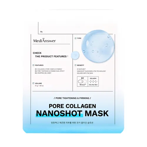 Mặt Nạ Thạch Hỗ Trợ Thu Nhỏ Lỗ Chân Lông Medianswer Pore Collagen Nanoshot Mask 37g