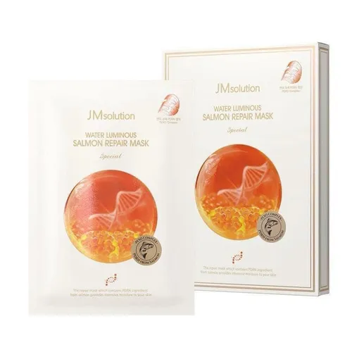 Mặt Nạ Trứng Cá Hồi Hỗ Trợ Phục Hồi Da JM Solution Water Luminous Salmon Repair Mask