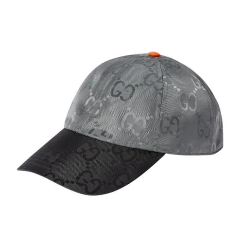 Mũ Nam Gucci GG Nylon Match Baseball Cap Gray Black 857514 4HBIX 1160 Màu Xám Đen Size M