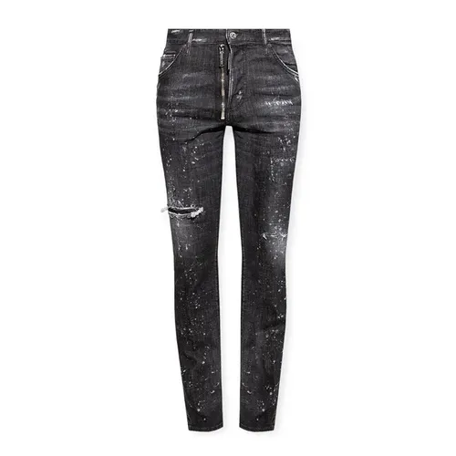 Quần Jean Nam Dsquared2 Straight Leg Jeans Cool Guy S74LB1184S30357900 Màu Đen Size 46