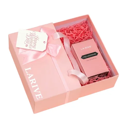 Set Nước Hoa Nữ La Rive Charisme EDP 90ml + Hộp Quà Tone Hồng