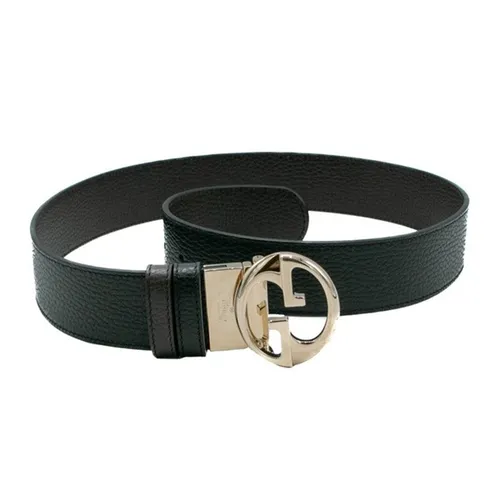 Thắt Lưng Nam Gucci Calfskin 1973 Reversible Belt Black And Brown Màu Đen - Nâu Size 85 (Bản 3.8cm)