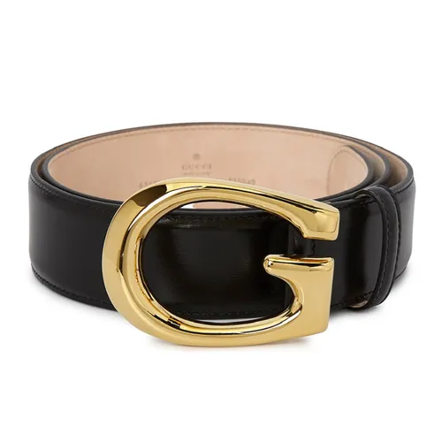 Thắt Lưng Nam Gucci G Buckle Black 655567-10O0G-1000 Màu Đen Size 70