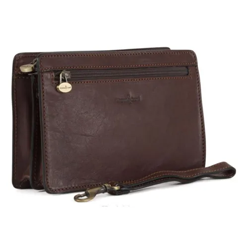 Túi Cầm Tay Nam Gianni Conti Bag 912019-28 Màu Nâu Đậm
