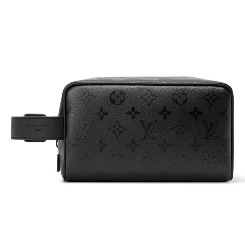 Túi Cầm Tay Nam Louis Vuitton LV Locker Dopp Kit M26810 Màu Đen