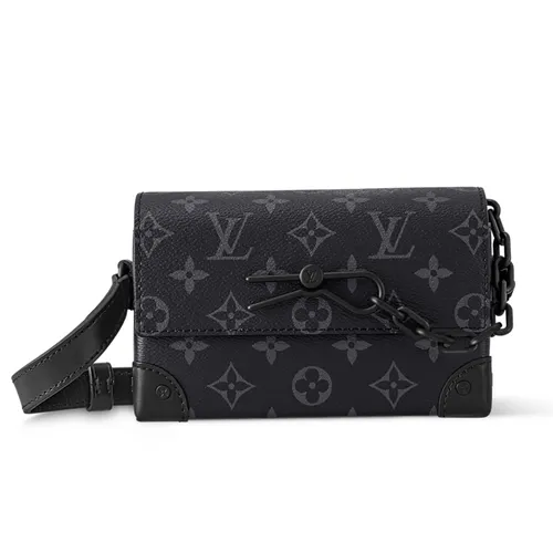 Túi Đeo Chéo Nam Louis Vuitton LV Steamer Wearable M81783 Màu Đen