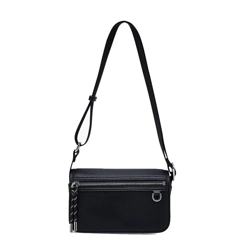 Túi Đeo Chéo Nam Lyn Jacob Infinite Crossbody Bag - Black L26CBWC020 Màu Đen