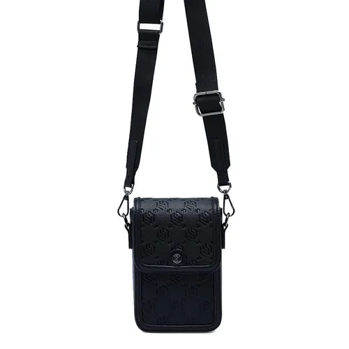Túi Đeo Chéo Nam Lyn Zoll Infinite Vertical Crossbody Bag - Black L26CWWA049 Màu Đen