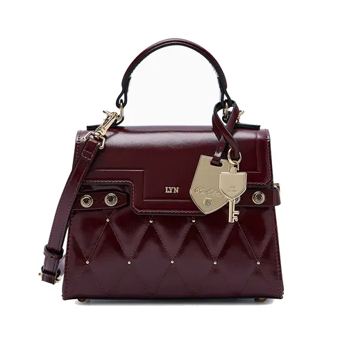 Túi Đeo Chéo Nữ Lyn Hera Fineness Flap S Crossbody Bag - Dark Red L26SBWC003 Màu Đỏ