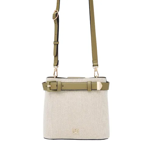 Túi Đeo Chéo Nữ Lyn Marshall L Bucket Bag Green L26CBWA132 Màu Trắng - Xanh