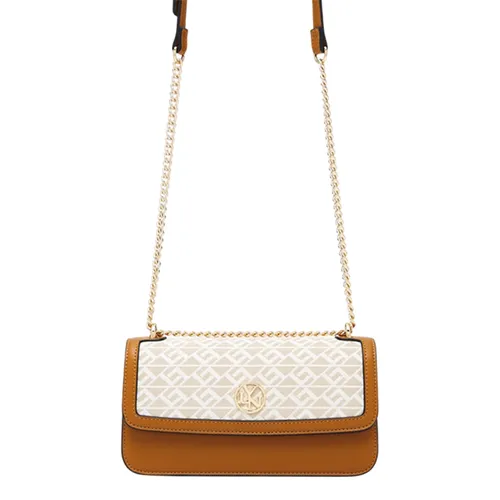 Túi Đeo Chéo Nữ Lyn Mona Ii Crossbody Bag Printed Beige L26CBWA148 Màu Be Nâu