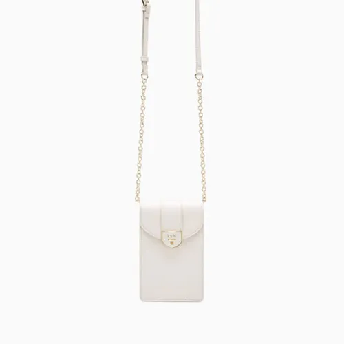 Túi Đeo Chéo Nữ Lyn Re- Edit Casia Mobile Pocket Wallet - Light Beige L26CWWA025 Màu Trắng Kem
