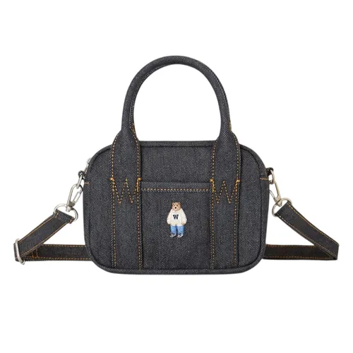 Túi Đeo Chéo Nữ WHOAU Steve Denim Pocket Cross WHBGG2324A Màu Xanh Denim