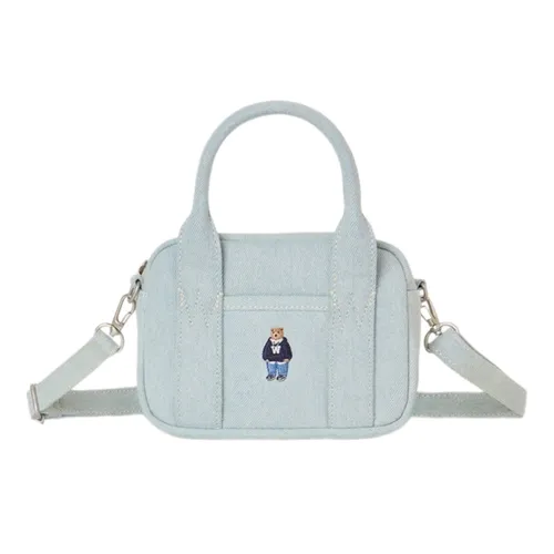 Túi Đeo Chéo Nữ WHOAU Steve Denim Pocket Cross WHBGG2324A Màu Xanh Nhạt