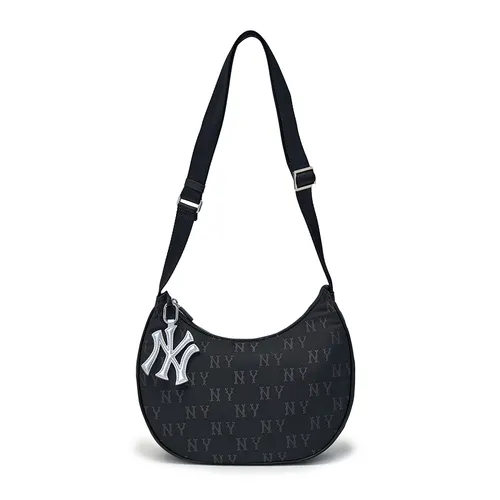 Túi Đeo Vai Nữ MLB Classic Monogram Sportive Hobo Bag New York Yankees 3ABQMA16N-50BKS Màu Đen