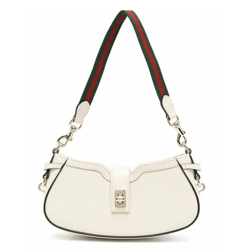 Túi Đeo Vai Nữ Gucci Moon Side Mini Leather Shoulder Bag Màu Trắng