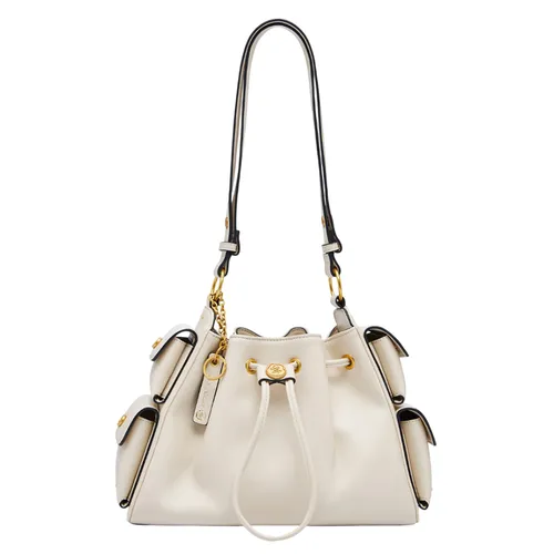 Túi Đeo Vai Nữ Lyn Atelier M Bucket Bag L26CBWB029 Light Beige Màu Kem