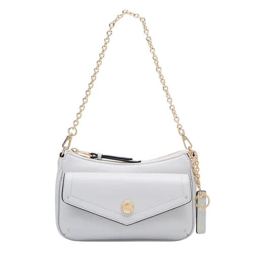 Túi Đeo Vai Nữ Lyn Atelier S Shoulder Bag L26CBWB031 Light Grey Màu Trắng Xám