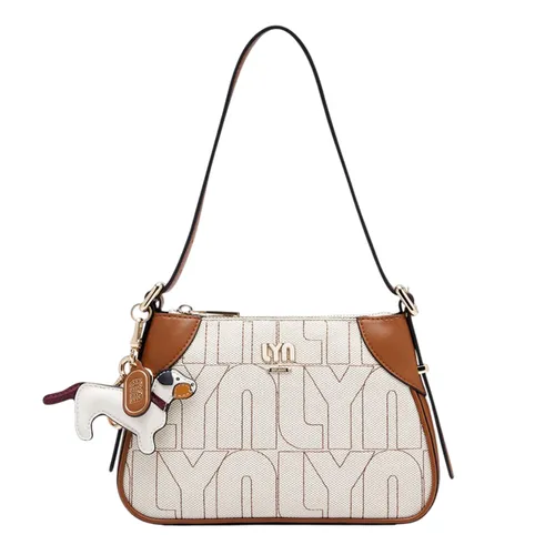 Túi Đeo Vai Nữ Lyn Cadena S Shoulder Bag Brown L25FBWC018 Màu Kem Nâu