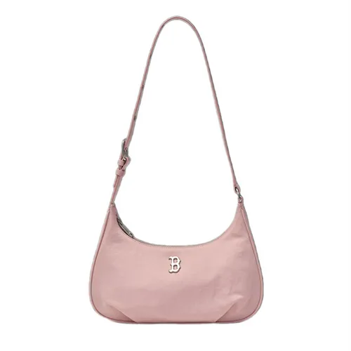Túi Đeo Vai Nữ MLB Basic Vintage Nylon Hobo Bag Boston Red Sox 3ABQVN16N-43PKL Màu Hồng