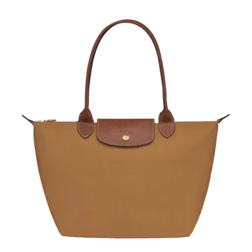 Túi Xách Nữ Longchamp Le Pliage Cognac M Bag Fawn Recycled Canvas L2605089-P86 Màu Nâu Vàng