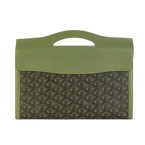 Túi Xách Tay Đựng Laptop Giovanni GBD0045-1DM Màu Xanh Rêu